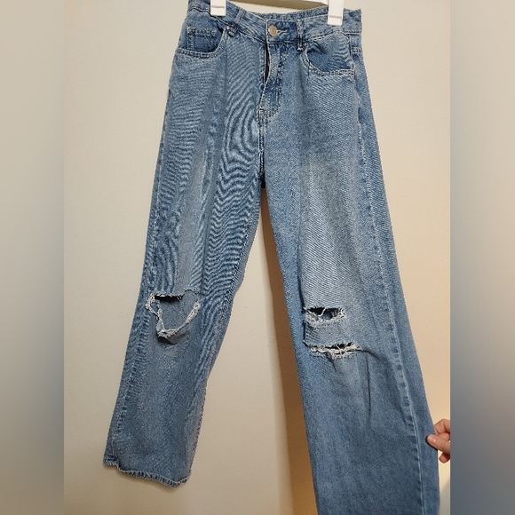 REFUGE Denim Ultra High Rise Wide Leg - Picture 4 of 7